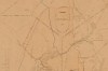 Projet de prolongement de la rue de la Loi vers un champ de manœuvres, entre des embranchements, vers la chaussée de Louvain, et vers la chaussée d’Auderghem, détail du plan dressé en 1850 par Félix Dubois et le Hardy de Beaulieu, AVB/PP 1521