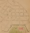 Detail van het plan voor de herinrichting van het noordoostelijk gedeelte van de Leopoldswijk, ontworpen door Gédéon Bordiau. De Hobbemastraat moest de Rembrandtstraat, Van Ostadestraat en Wappersstraat doorsnijden. SAB/PP 956 (1879)
