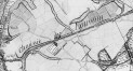 La chaussée de Louvain, détail de la Carte de Bruxelles et ses environs, dressée par G. de Wauthier vers 1821, © Bibliothèque royale de Belgique, Bruxelles, Section Cartes et Plans