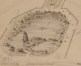 Le square Marie-Louise, détail du plan de transformation de la partie nord-est du quartier Léopold, vue d’ensemble des squares et des jardins, dessinée par Gédéon Bordiau en date du 09.12.1875, AVB/PP 954. 
