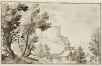 ‘De Wollendriestoren', 1612-1613, tekening van Remigio Cantagallina, reproductie uit Le vieux Bruxelles, Brussel, Dietrich, 1935, impr. IV 7064C © KBR, prentenkabinet