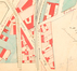 Détail du Plan de la commune de Schaerbeek, dressé en 1876 par l'Institut géographique national, figurant le « pavillon royal » en bordure du chemin de fer, ACS/TP Infrastructure