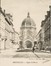 Vue de la fin de la rue Royale vers l'église Sainte-Marie après 1898, (Collection Dexia Banque-ARB-RBC)