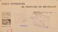 Détail de l’entête de lettre du peintre décorateur Pierre Logelain, professeur à l’Académie royale des Beaux-Arts (atelier détruit en 1975), ACI/Urb. 78-67 (1927)