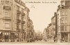 Rue Darwin, depuis la place Georges Brugmann vers l'église des Barnabites, vers 1920 (Collection de Dexia Banque)