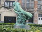 Square Léon Jacquet, sculpture en bronze Le Destin, par H. Boncquet, 2006