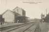 Place de la Gare. Vue sur les voies et les quais de l'ancienne gare de Woluwe, estampée 1913, (Collection de Dexia Banque-ARB-RBC)