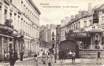La place Houwaert vue de la place et vers la rue des Moissons, cachet de la poste de 1905 (Collection de Dexia Banque)