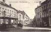 La place Houwaert vue vers la rue des Moissons, cachet de la poste de 1905 (Collection de Dexia Banque)