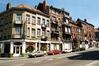 Leuvensesteenweg, pare zijde, bouwblok tussen Vanderhoevenstraat en Eeckelaersstraat (foto 1993-1995)
